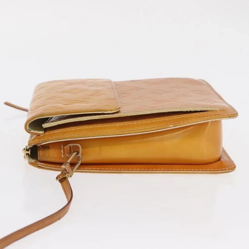 Louis Vuitton Monogram Vernis Motto Pouch Lime Yellow